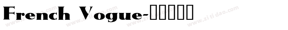 French Vogue字体转换
